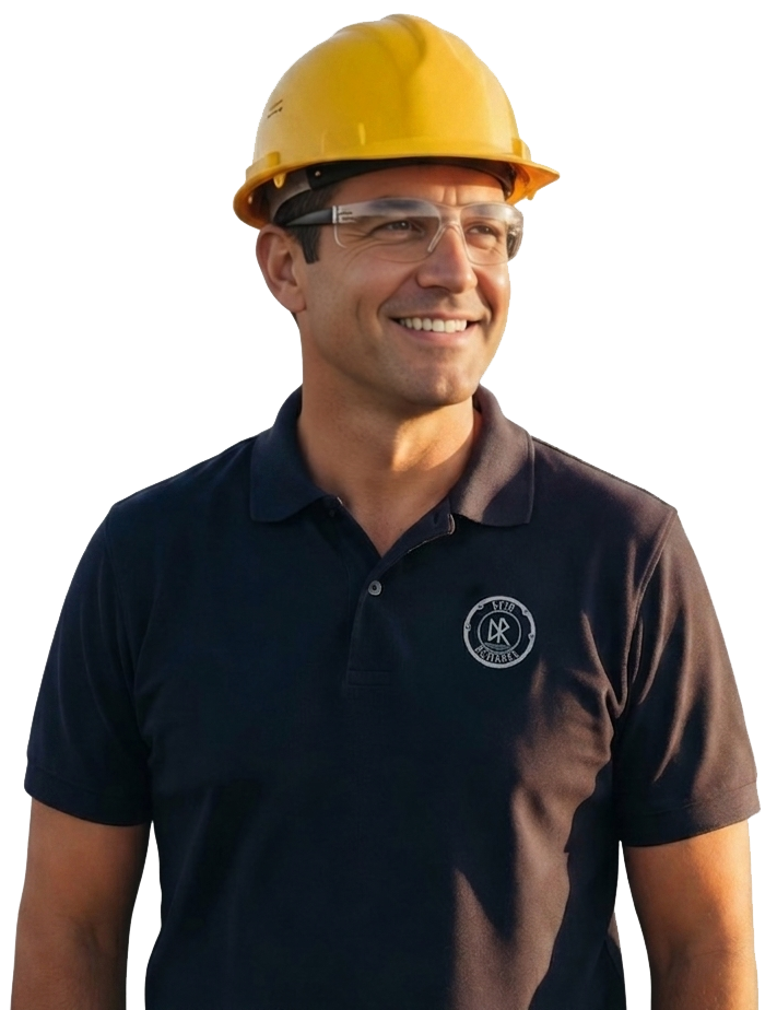 DECO site supervisor in hard hat